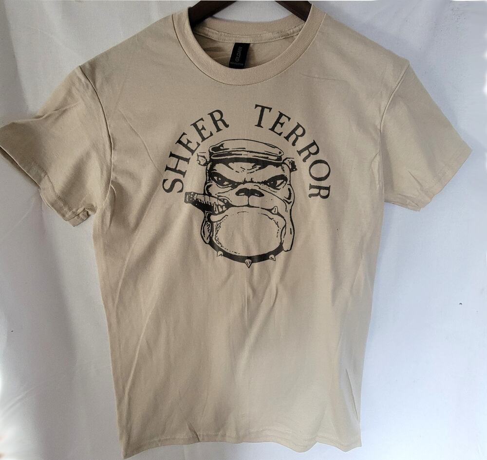 Sheer Terror band t shirt Size Small Cream